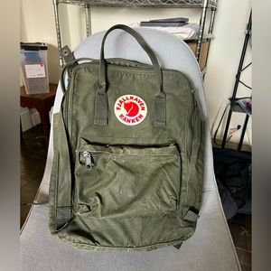 Forest Green Fjallraven Kanken Backpack
